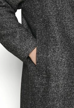 Holzweiler Eros Salt And Pepper Coat - Mantel - Black Mix -ONLY shop 950ad47c2b684b3082c58a27d3e0de28