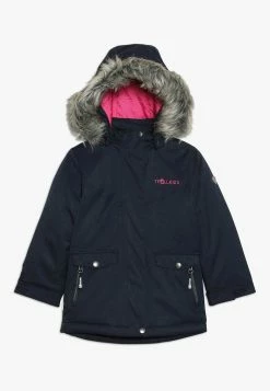 TROLLKIDS Girls Oslo Coat- Winterjas - Navy/Magenta