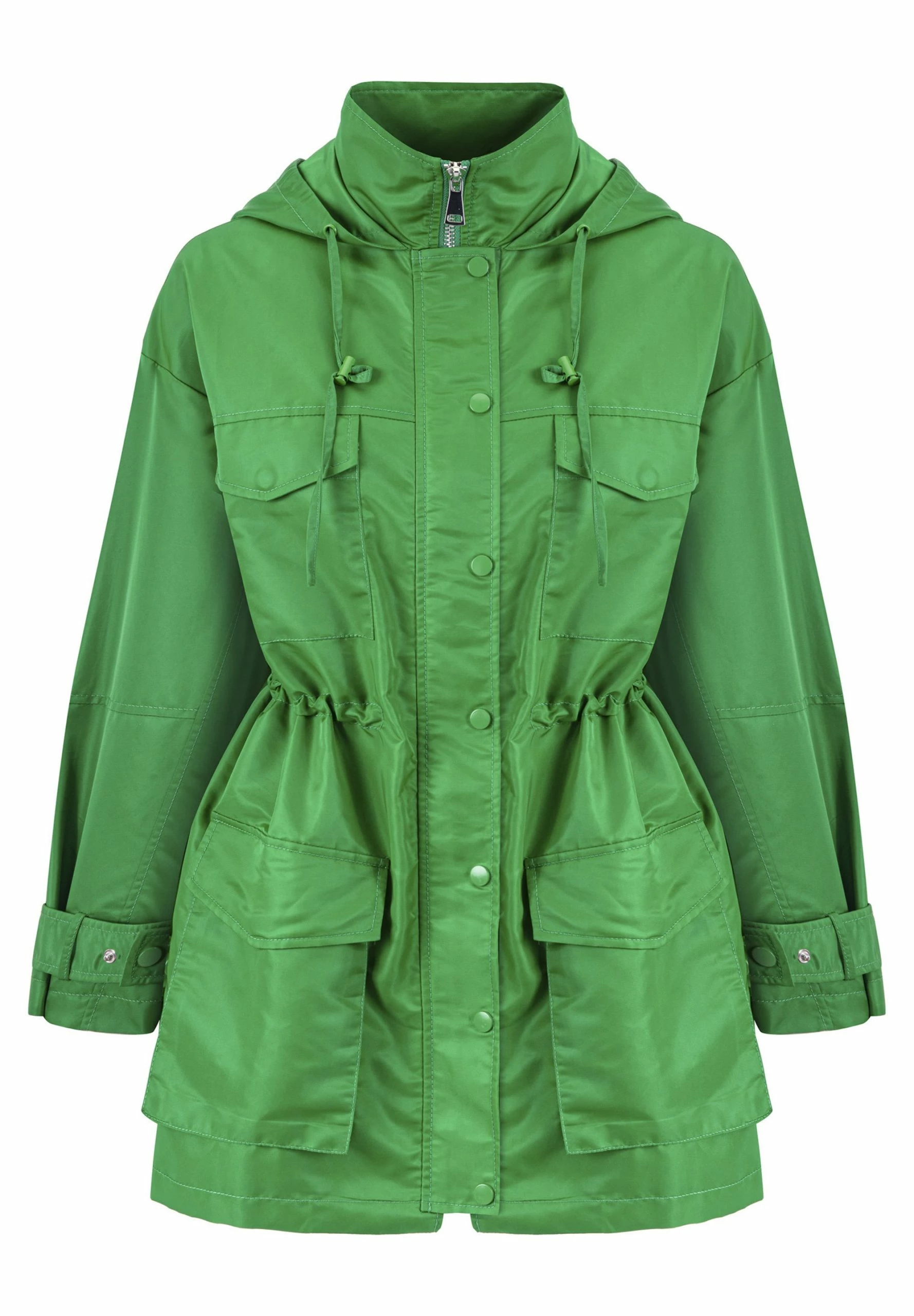 Ipekyol Relaxed Fit Adjustable Waist Coat With Windbreaker - Parka - Green 9 Ipekyol Relaxed Fit Adjustable Waist Coat With Windbreaker - Parka - Green - Afbeelding 7