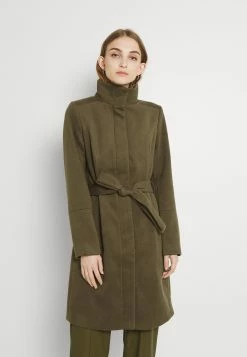 Vila Vipoku High Neck Coat - Mantel - Dark Olive
