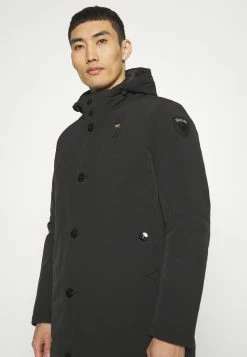 Blauer Long Jacket Coat Detachable Hoodie - Gewatteerde Jas - Black -ONLY shop 97d2ef51ff1f440cbdbe55a92934282d