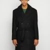 New Belted Coat - Mantel - Black -ONLY shop 99f5bf3a962b45b0b697831289ac0aed