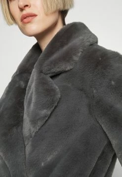 Belted Coat - Winterjas - Dark Grey -ONLY shop 9a6020b54482470f8292dc23b21fc3bd