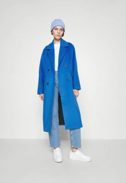 Selected Femme Element Coat - Mantel - Princess Blue -ONLY shop 9c651170fa4a43d5a73461f89413c9ae
