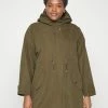 Vero Moda Curve Vmeverly Coat Cur - Parka - Capers -ONLY shop 9f1cda47bfb74edc8ba4585169e02412