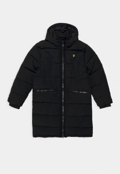 Lyle & Scott Longline Puffer Coat Unisex - Winterjas - Black