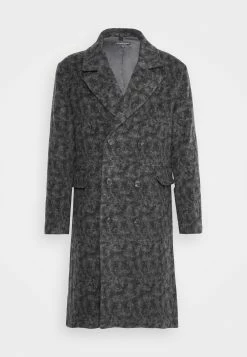 J.Lindeberg Duggie Double Breasted Coat - Mantel - Black Melange -ONLY shop a170420970f245b085a9f477ca23205a