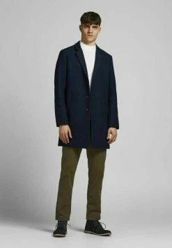 Jack & Jones Jjemoulder Coat - Mantel - Navy Blazer -ONLY shop a22835f7b71a4537baa45a015adbc0a9