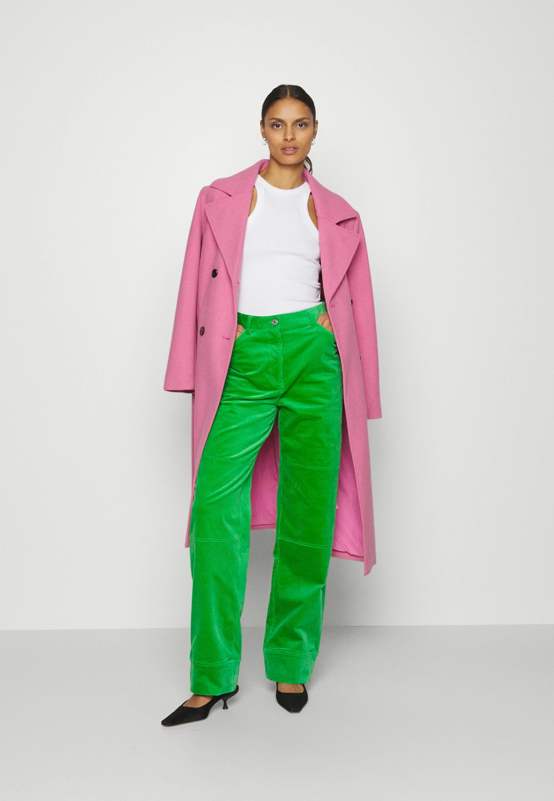 Modström Beca Coat - Mantel - Cosmos Pink 4 Modström Beca Coat - Mantel - Cosmos Pink - Afbeelding 2