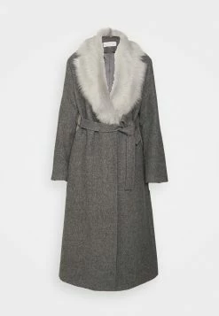Jenni Coat With Collar - Mantel - Grey -ONLY shop a3cdd694d1ea4c4b86d07ca79640de7a