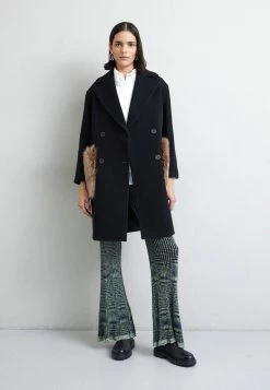 Madison Coat With Shearling Pockets - Mantel - Black/Honey -ONLY shop a4bdc992fe8d42cea750e0244d667e2b