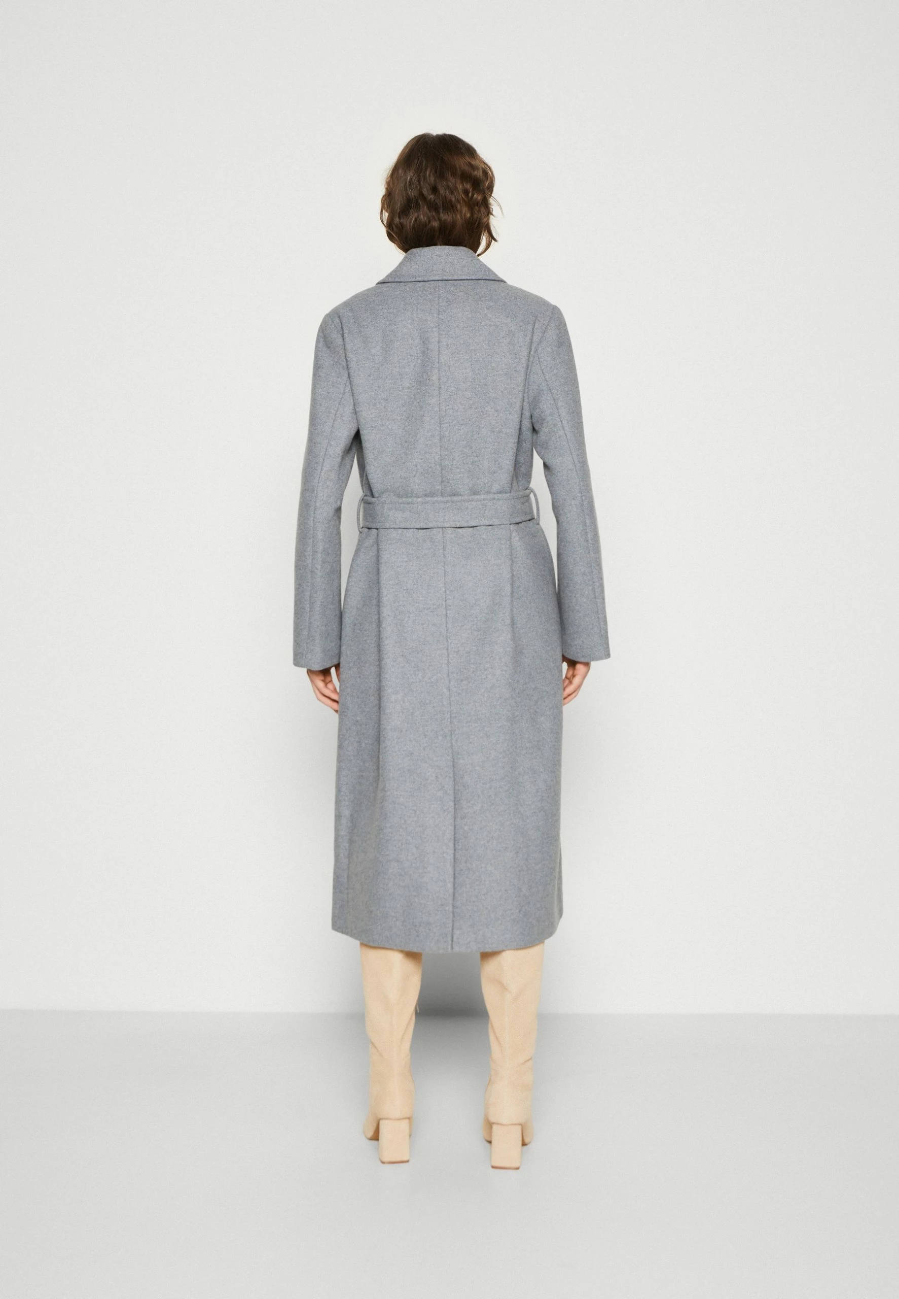 Selected Femme Slfmilo Coat - Mantel - Light Grey Melange 5 Selected Femme Slfmilo Coat - Mantel - Light Grey Melange - Afbeelding 3