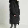 Ladies Oversize Coat - Winterjas - Black/Black