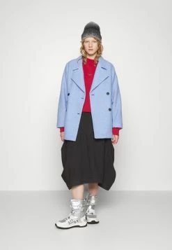 Holzweiler Fozia Coat - Halflange Jas - Blue -ONLY shop a79fc28758e94a6e9e3c21ddb7776c53