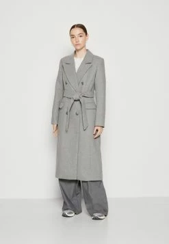Forever New Petra Collar Wrap Coat - Mantel - Grey Marle