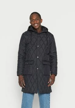 YOURTURN Coat Unisex - Halflange Jas - Black