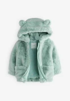 Next Cosy Character Ears Coat Standard - Winterjas - Aqua Blue -ONLY shop a864c94f8e114500937845253d388c7a