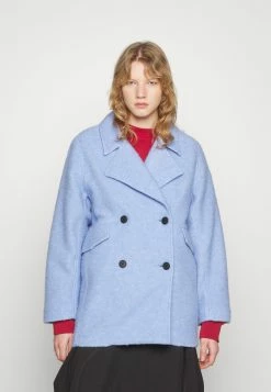 Holzweiler Fozia Coat - Halflange Jas - Blue -ONLY shop aa54900f22304cd99984701925f2f793