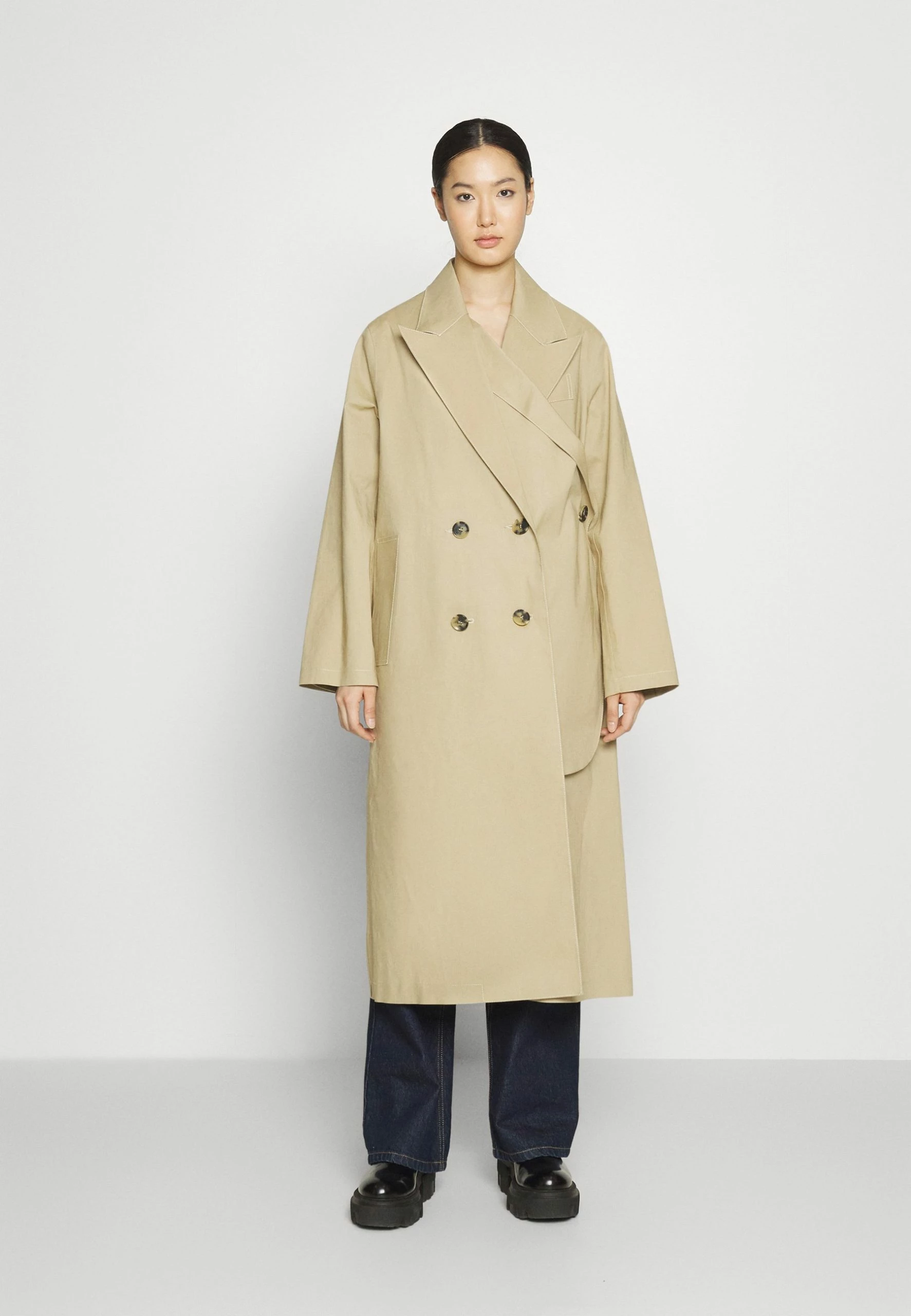 Wood Wood Dominique Wrap Coat - Trenchcoat - Beige 3 Wood Wood Dominique Wrap Coat - Trenchcoat - Beige