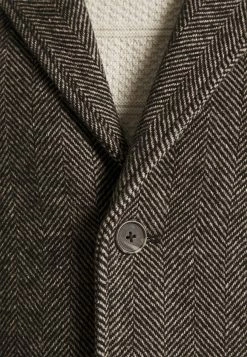 Solid Sdtave Herringbone Coat 21105919 - Mantel - Black -ONLY shop ac0bad3b9ba245d7951c31b479d9594c