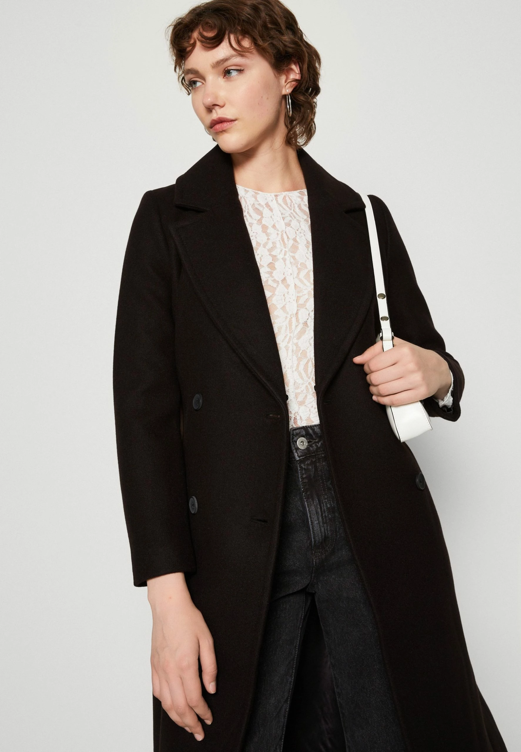 Forever New Nicole Collar Coat - Mantel - Black 6 Forever New Nicole Collar Coat - Mantel - Black - Afbeelding 4