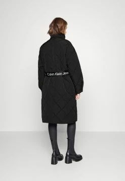 Calvin Klein Jeans Belted Quilted Coat - Winterjas - Black -ONLY shop ae4a7eac38a94c0eb83c8ab851facab4