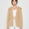 ONLY Onlcontact Hood Sherpa Coat - Lichte Jas - Humus -ONLY shop b09e7360fb6b48419339ffcddaa7073f