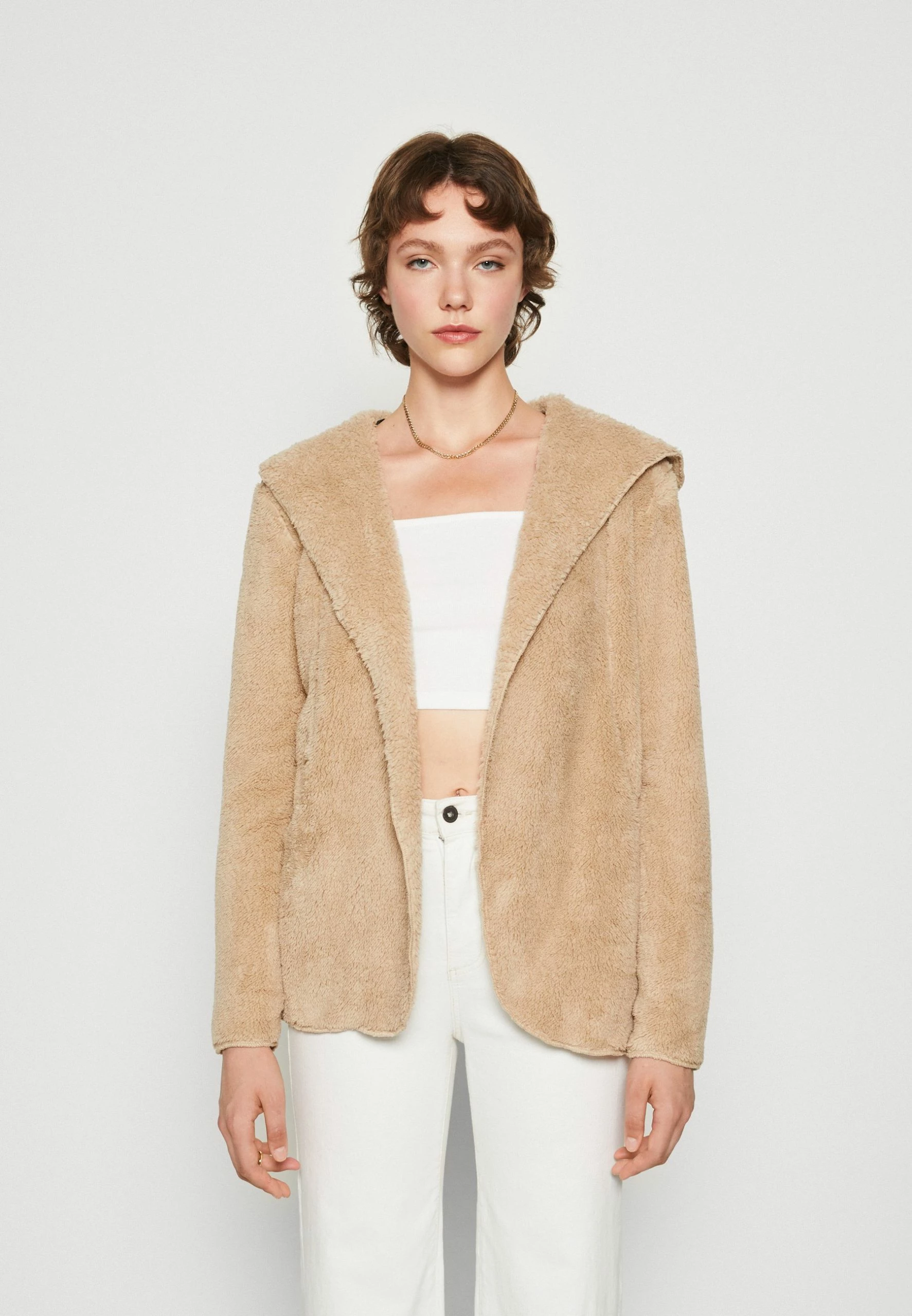 ONLY Onlcontact Hood Sherpa Coat - Lichte Jas - Humus 3 ONLY Onlcontact Hood Sherpa Coat - Lichte Jas - Humus