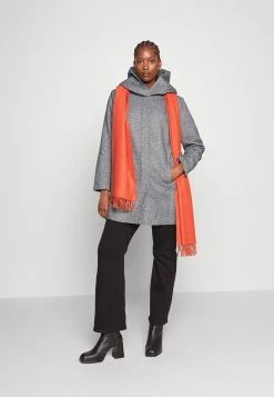 ONLY CARMAKOMA Carsedona Light Coat - Halflange Jas - Dark Grey Melange/Melange -ONLY shop b14cee2cbaba44c5940420eb41247977