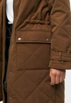 Object Objkatie Long Coat - Winterjas - Dark Earth -ONLY shop b1b5edfe673b40ea8872d6fa6ddc84bb