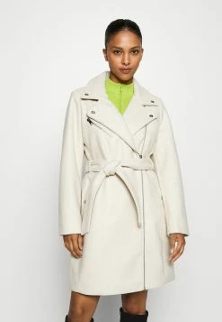 Vero Moda Petite Vmpop Biker Coat - Mantel - Oatmeal Melange