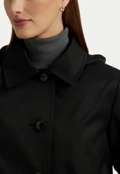 Hooded Lined Coat - Halflange Jas - Black 11 Hooded Lined Coat - Halflange Jas - Black -ONLY shop b27c876ea5dc4070a420ab756c29d5da