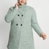 ONLY CARMAKOMA Carnewsophia Coat- Mantel - Frosty Green 1 ONLY CARMAKOMA Carnewsophia Coat- Mantel - Frosty Green -ONLY shop b45aeb4140604299b61f4467d0801a80
