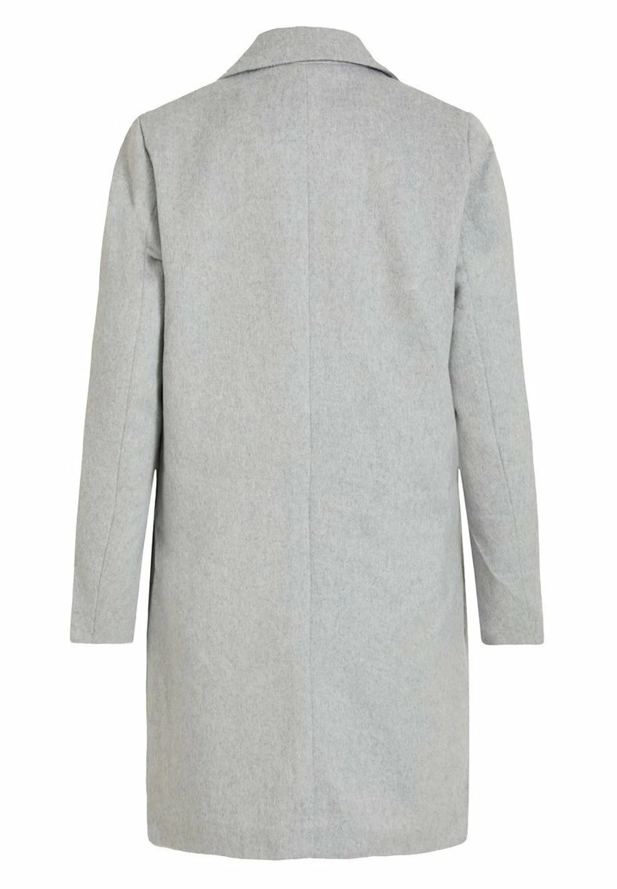 Vila Vileovita Coat - Mantel - Light Grey Melange 9 Vila Vileovita Coat - Mantel - Light Grey Melange - Afbeelding 7
