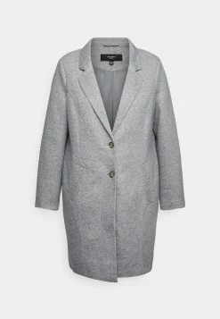Vero Moda Curve Vmverodonacallie Coat - Halflange Jas - Light Grey Melange -ONLY shop b7be6376ba35443482c84e4cc57b0ac0