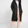 ONLY Onlcammie Long Quilted Coat - Winterjas - Black -ONLY shop b870d20f119e4cb0be6f37a2bf8efd12