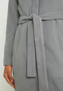 Vila Vipoku High Neck Coat - Mantel - Mottled Grey -ONLY shop bb8880e826b14f5f993d635d6da1af18