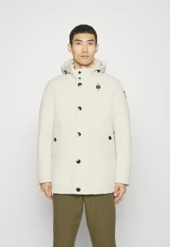 Blauer Long Jacket Coat Detachable Hoodie - Gewatteerde Jas - Pelican