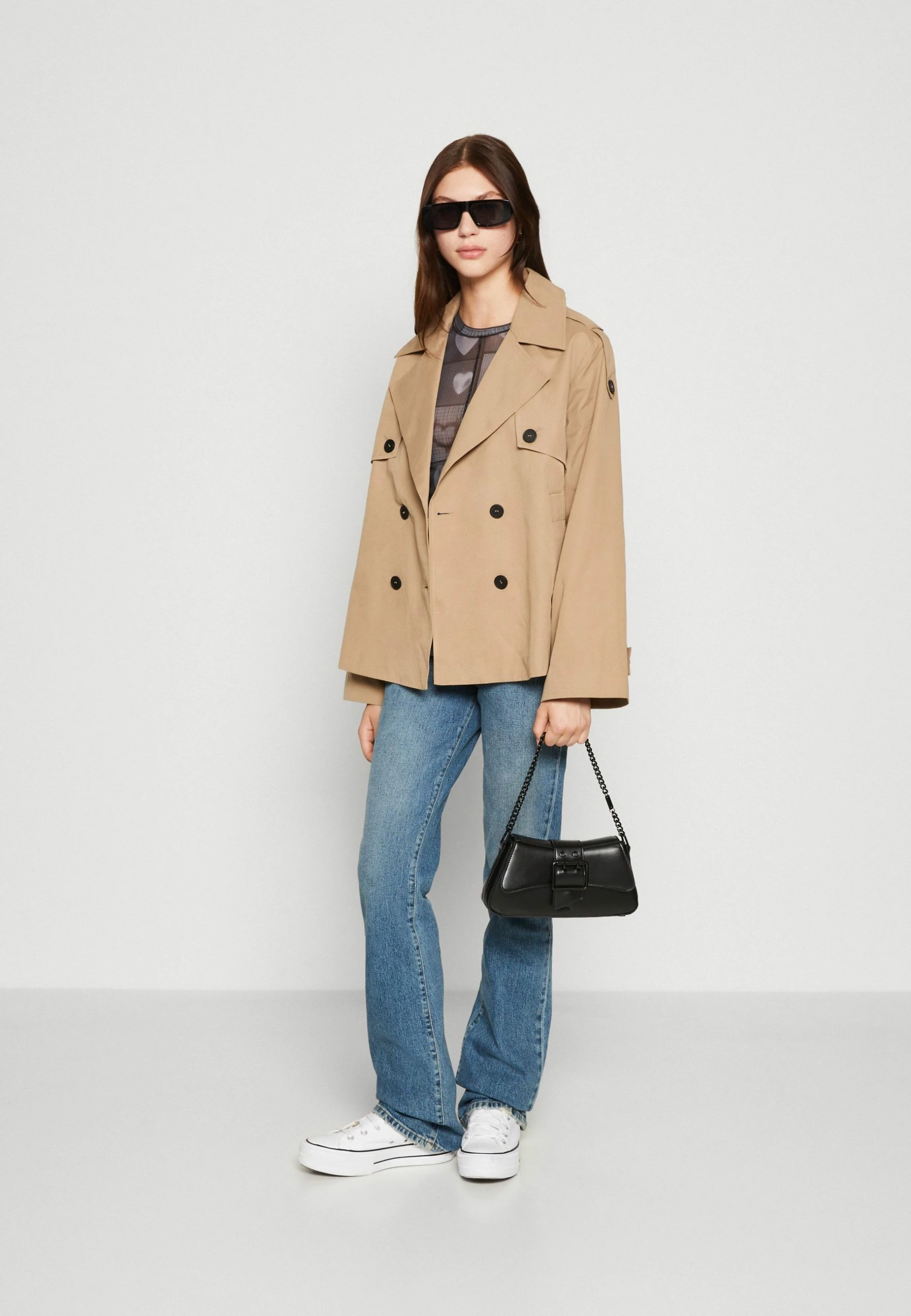 Yasminki Short Coat - Lichte Jas - Silver Mink 4 Yasminki Short Coat - Lichte Jas - Silver Mink - Afbeelding 2