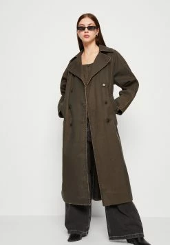 WEEKDAY Ezra Coat - Trenchcoat - Brown -ONLY shop bdd96abc151845c786b437b08b8f8780
