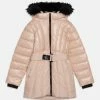 Calvin Klein Jeans Long Belted Puffer Coat - Winterjas - Rose Clay -ONLY shop be39f81f47bf46e7b89b068fb10a71a4