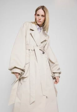 ELLEME Maxi Sleeve Coat - Trenchcoat - Beige -ONLY shop bf71f8bdf6c54c9ab25cbd27e8b27de1