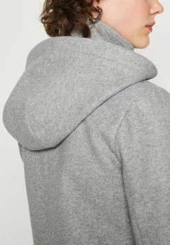 ONLY Onlnewerica Hood Coat - Halflange Jas - Medium Grey Melange -ONLY shop bf8146df5039467db05918c463a9435f