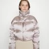 Calvin Klein Shine Puffer Down Coat - Gewatteerde Jas - City Taupe -ONLY shop c069a6890fe748099910fa652139ea34