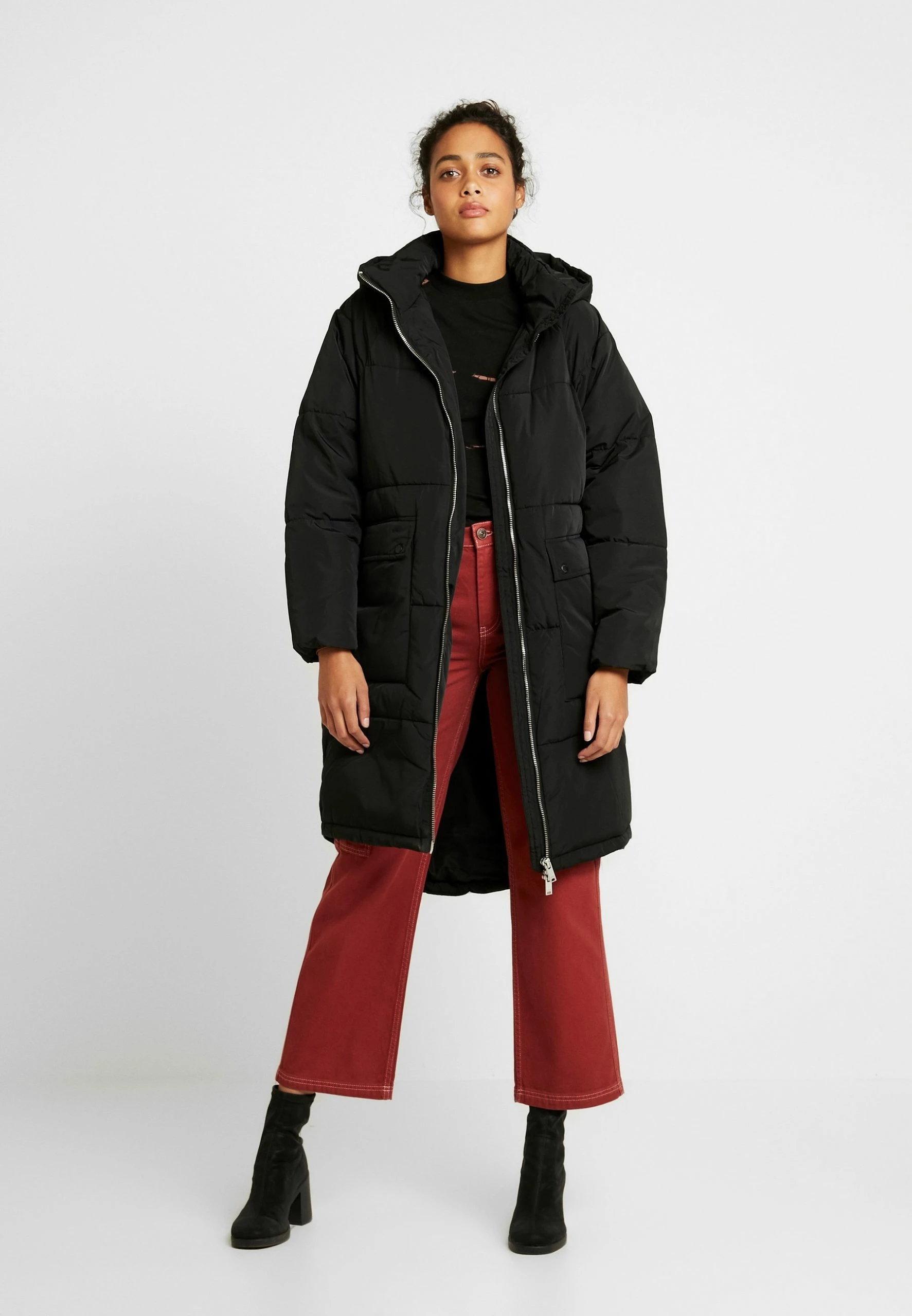 ONLY Onlgabi Oversized Long Coat - Winterjas - Black 4 ONLY Onlgabi Oversized Long Coat - Winterjas - Black - Afbeelding 2