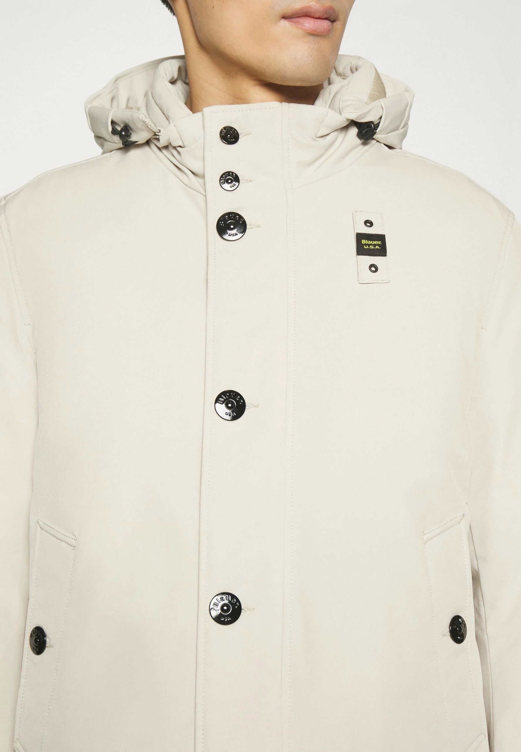 Blauer Long Jacket Coat Detachable Hoodie - Gewatteerde Jas - Pelican 9 Blauer Long Jacket Coat Detachable Hoodie - Gewatteerde Jas - Pelican - Afbeelding 7