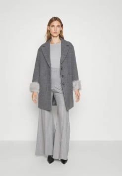 Maggi Car Coat Short With Cuffs - Halflange Jas - Grey -ONLY shop c59e0128ad5c4cdbbe921b1060398a44