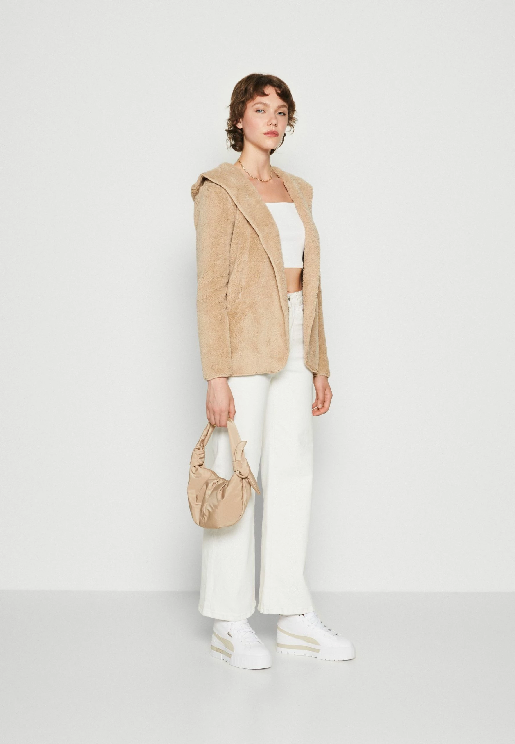 ONLY Onlcontact Hood Sherpa Coat - Lichte Jas - Humus 4 ONLY Onlcontact Hood Sherpa Coat - Lichte Jas - Humus - Afbeelding 2