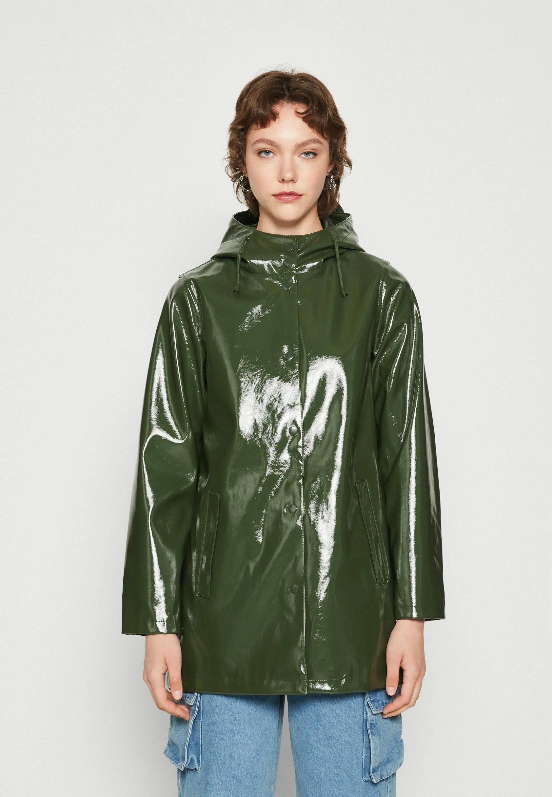 Noisy May Nmsky A Line Coat - Regenjas - Kombu Green 3 Noisy May Nmsky A Line Coat - Regenjas - Kombu Green