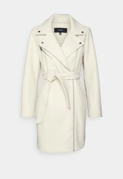 Vero Moda Petite Vmpop Biker Coat - Mantel - Oatmeal Melange -ONLY shop cab9c9f5c5664ad4909eae7831c16148